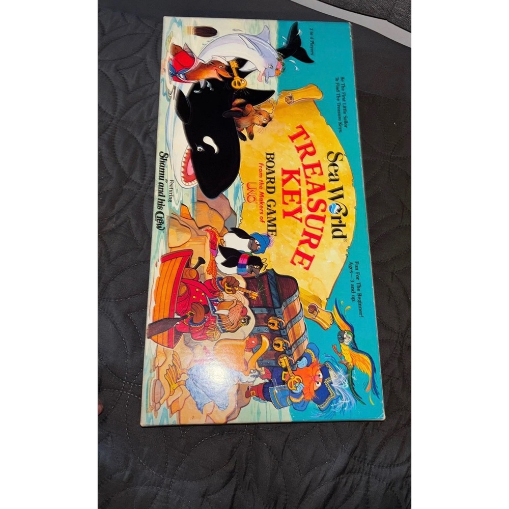 Vintage 1982 Sea World Treasure Key Board Game Shamu and His Crew International